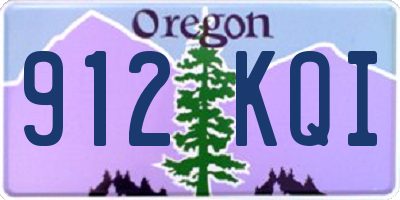 OR license plate 912KQI