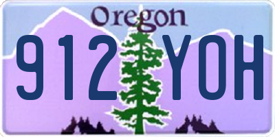 OR license plate 912YOH