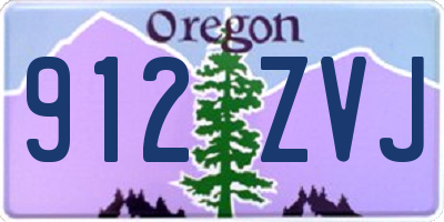 OR license plate 912ZVJ