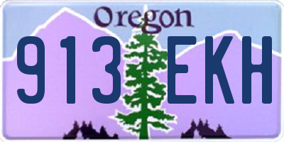 OR license plate 913EKH