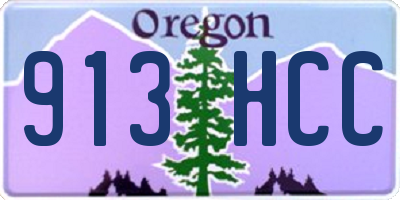 OR license plate 913HCC