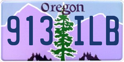 OR license plate 913ILB