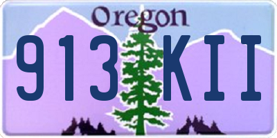 OR license plate 913KII