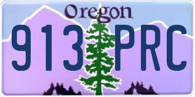 OR license plate 913PRC