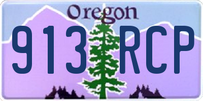OR license plate 913RCP
