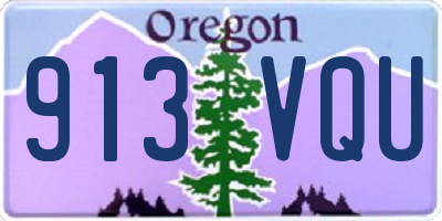OR license plate 913VQU