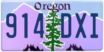 OR license plate 914DXI