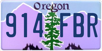 OR license plate 914FBR