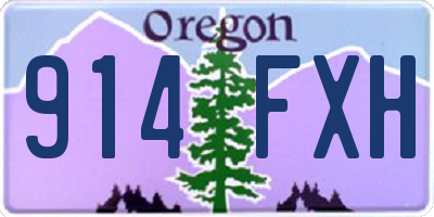 OR license plate 914FXH