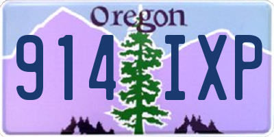 OR license plate 914IXP