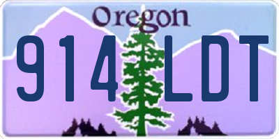 OR license plate 914LDT