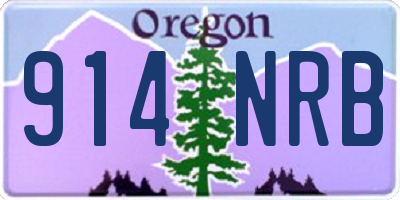 OR license plate 914NRB