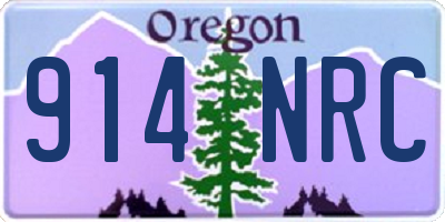 OR license plate 914NRC