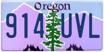 OR license plate 914UVL