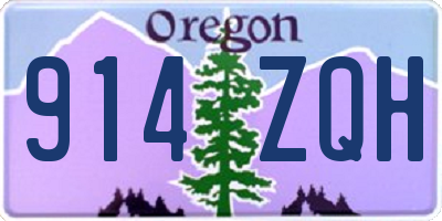 OR license plate 914ZQH