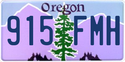 OR license plate 915FMH