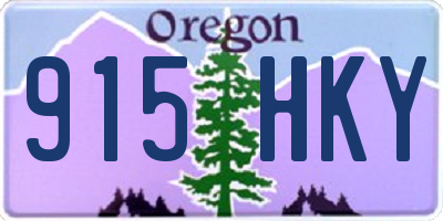OR license plate 915HKY