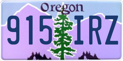 OR license plate 915IRZ