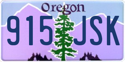 OR license plate 915JSK
