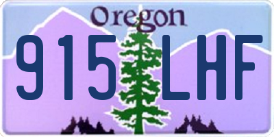 OR license plate 915LHF