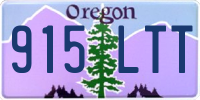 OR license plate 915LTT