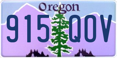 OR license plate 915QOV