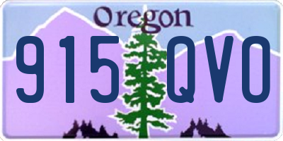 OR license plate 915QVO