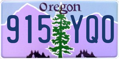 OR license plate 915YQO