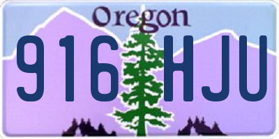 OR license plate 916HJU
