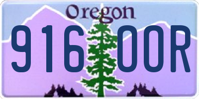 OR license plate 916OOR