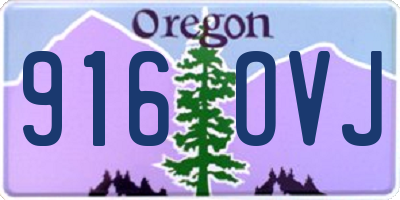 OR license plate 916OVJ