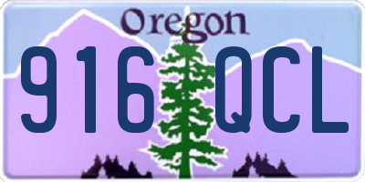 OR license plate 916QCL