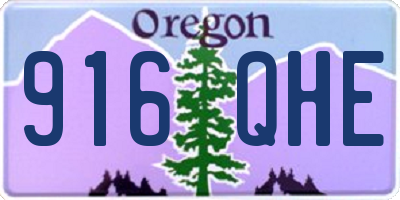 OR license plate 916QHE