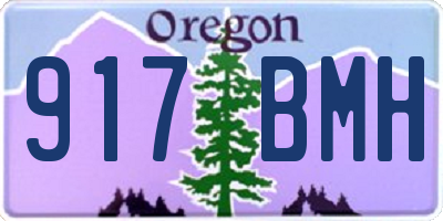 OR license plate 917BMH