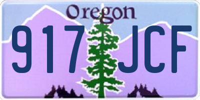 OR license plate 917JCF