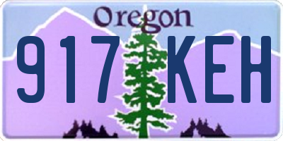 OR license plate 917KEH