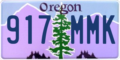 OR license plate 917MMK