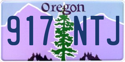 OR license plate 917NTJ