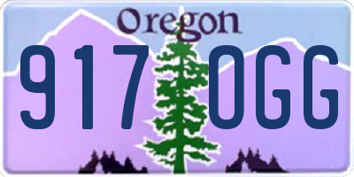 OR license plate 917OGG