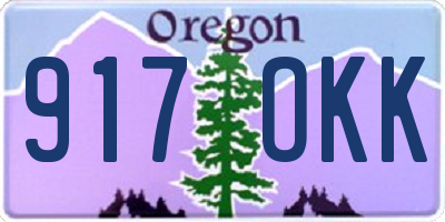 OR license plate 917OKK