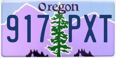 OR license plate 917PXT