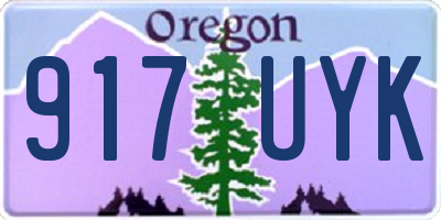 OR license plate 917UYK