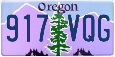 OR license plate 917VQG