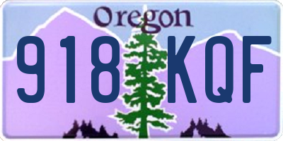 OR license plate 918KQF