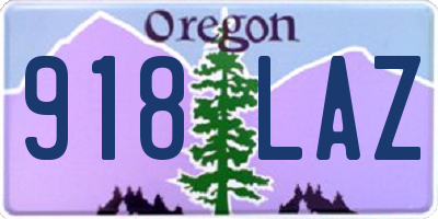 OR license plate 918LAZ