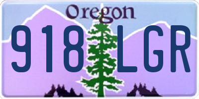 OR license plate 918LGR