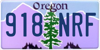 OR license plate 918NRF