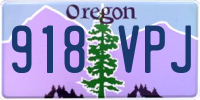 OR license plate 918VPJ