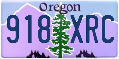 OR license plate 918XRC
