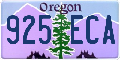 OR license plate 925ECA